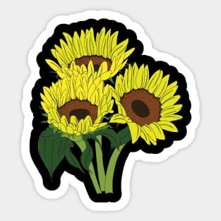 Sunflowers Sticker